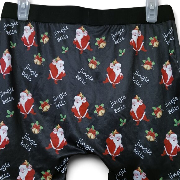 🎄🎁NWT Silky Christmas Boxer Briefs SANTA Jingle Bells Size L🎄🎁 - Picture 5 of 8
